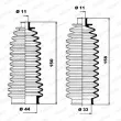 Jeu de joints-soufflets, direction MOOG K150036 - Visuel 1