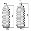 Jeu de joints-soufflets, direction MOOG K150038 - Visuel 1