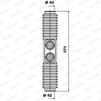 Jeu de joints-soufflets, direction MOOG K150042