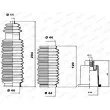 Jeu de joints-soufflets, direction MOOG K150043 - Visuel 1