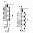 Jeu de joints-soufflets, direction MOOG K150047 - Visuel 1