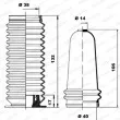 Jeu de joints-soufflets, direction MOOG K150048 - Visuel 1