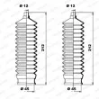 Jeu de joints-soufflets, direction MOOG K150052 - Visuel 1