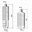 Jeu de joints-soufflets, direction MOOG K150060 - Visuel 1