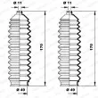 Jeu de joints-soufflets, direction MOOG K150074 - Visuel 1