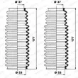Jeu de joints-soufflets, direction MOOG K150091 - Visuel 1