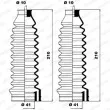 Jeu de joints-soufflets, direction MOOG K150094 - Visuel 1