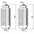 Jeu de joints-soufflets, direction MOOG K150096 - Visuel 1