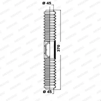 Jeu de joints-soufflets, direction MOOG K150099