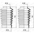 Jeu de joints-soufflets, direction MOOG K150100 - Visuel 1