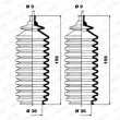 Jeu de joints-soufflets, direction MOOG K150116 - Visuel 1