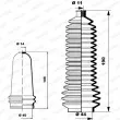 Jeu de joints-soufflets, direction MOOG K150132 - Visuel 1