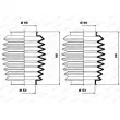 Jeu de joints-soufflets, direction MOOG K150137 - Visuel 1