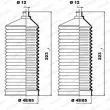 Jeu de joints-soufflets, direction MOOG K150149 - Visuel 1