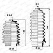 Jeu de joints-soufflets, direction MOOG K150155 - Visuel 1