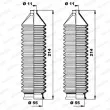 Jeu de joints-soufflets, direction MOOG K150166 - Visuel 1