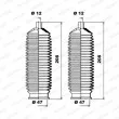 Jeu de joints-soufflets, direction MOOG K150168 - Visuel 1