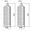 Jeu de joints-soufflets, direction MOOG K150173 - Visuel 1