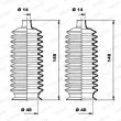 Jeu de joints-soufflets, direction MOOG K150177 - Visuel 1