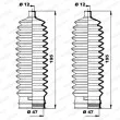 Jeu de joints-soufflets, direction MOOG K150183 - Visuel 1