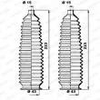 Jeu de joints-soufflets, direction MOOG K150195 - Visuel 1