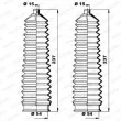 Jeu de joints-soufflets, direction MOOG K150204 - Visuel 1