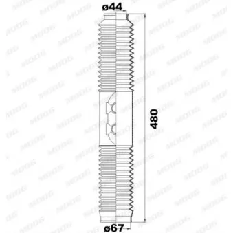 Jeu de joints-soufflets, direction MOOG K150209