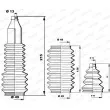 Jeu de joints-soufflets, direction MOOG K150214 - Visuel 1