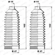Jeu de joints-soufflets, direction MOOG K150224 - Visuel 1