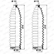 Jeu de joints-soufflets, direction MOOG K150228 - Visuel 1