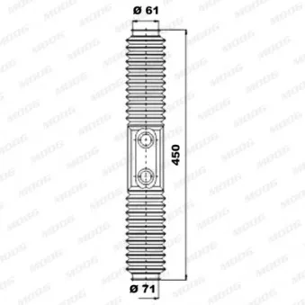Jeu de joints-soufflets, direction MOOG K150229