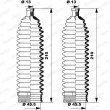 Jeu de joints-soufflets, direction MOOG K150234 - Visuel 1