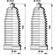 Jeu de joints-soufflets, direction MOOG K150237 - Visuel 1