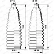 Jeu de joints-soufflets, direction MOOG K150238 - Visuel 1