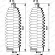 Jeu de joints-soufflets, direction MOOG K150246 - Visuel 1