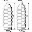 Jeu de joints-soufflets, direction MOOG K150247 - Visuel 1
