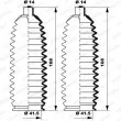 Jeu de joints-soufflets, direction MOOG K150255 - Visuel 1