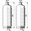 Jeu de joints-soufflets, direction MOOG K150263 - Visuel 1