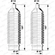 Jeu de joints-soufflets, direction MOOG K150264 - Visuel 1