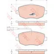 Jeu de 4 plaquettes de frein avant TRW GDB1707 - Visuel 1