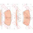 Jeu de 4 plaquettes de frein avant TRW GDB1752 - Visuel 1