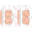 Jeu de 4 plaquettes de frein arrière TRW GDB1827 - Visuel 1