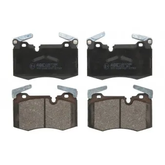 Jeu de 4 plaquettes de frein avant ABE C1B037ABE
