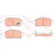 Jeu de 4 plaquettes de frein avant TRW GDB3218 - Visuel 1