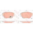 Jeu de 4 plaquettes de frein avant TRW GDB3251 - Visuel 1