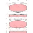 Jeu de 4 plaquettes de frein avant TRW GDB3307 - Visuel 1