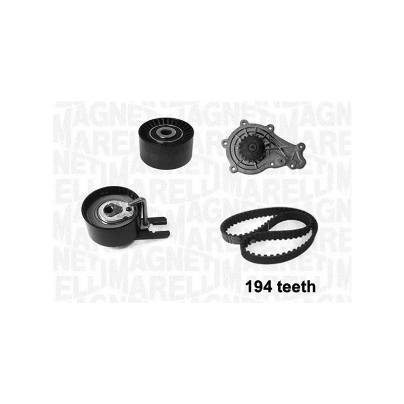 Pompe à eau + kit de courroie de distribution MAGNETI MARELLI 341404030001