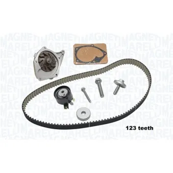 Pompe à eau + kit de courroie de distribution MAGNETI MARELLI 341404170002