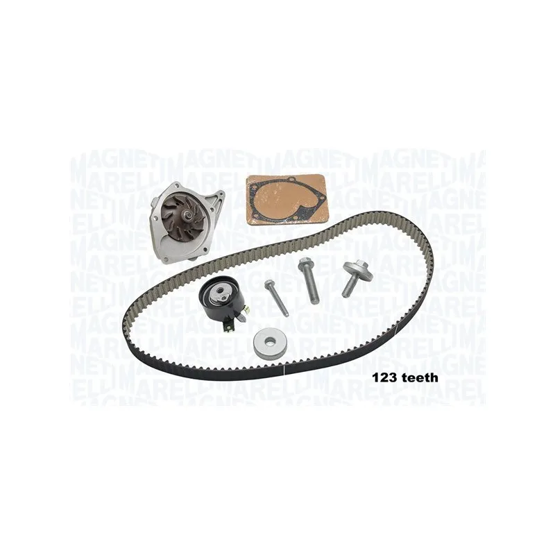 Pompe à eau + kit de courroie de distribution MAGNETI MARELLI 341404170002