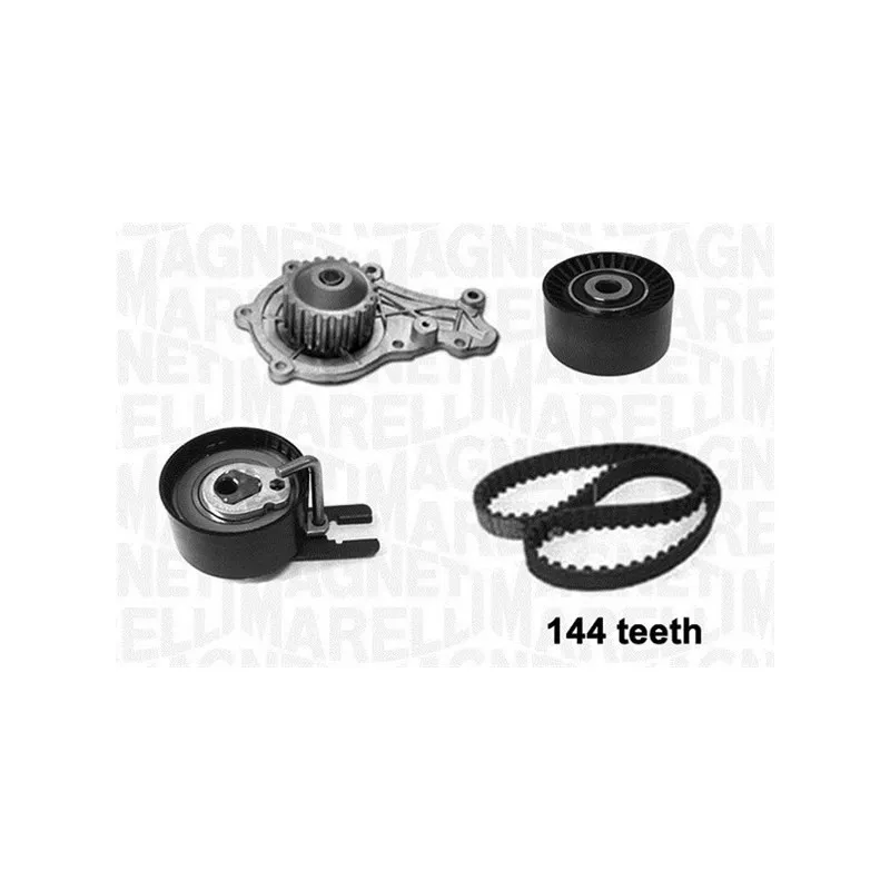 Pompe à eau + kit de courroie de distribution MAGNETI MARELLI 341406450001